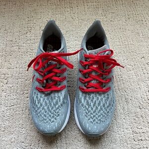 Georgia Bulldogs Nike Women’s Air Zoom Pegasus 36 Running Shoes - Gray/Red